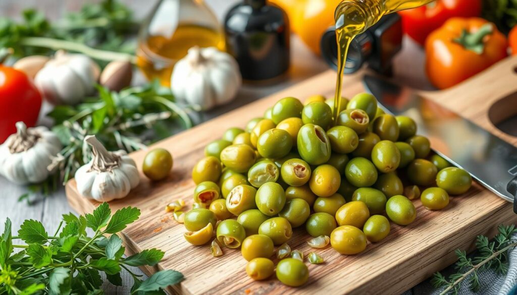 grønne oliven i madlavning grønne oliven i madlavning