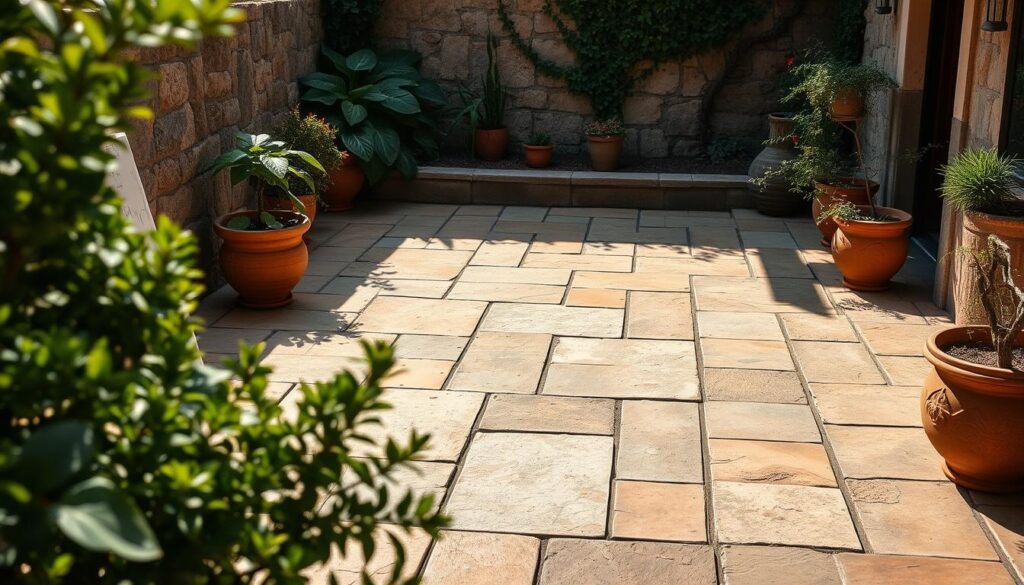 rustikke flisebelægninger