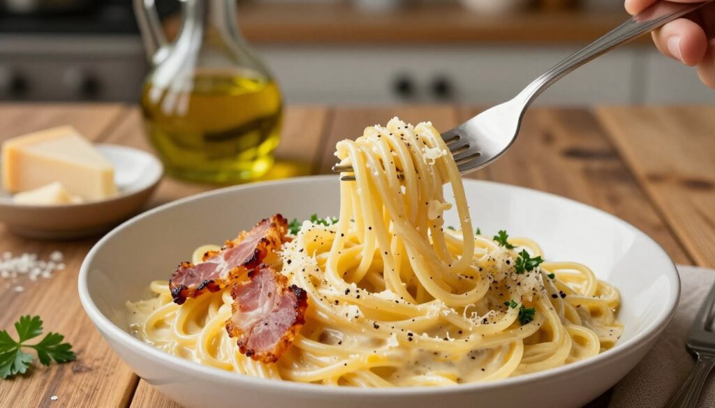 skab den perfekte cremede sauce carbonara